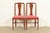 A gorgeous pair of Federal or Hepplewhite style side chairs or dining chairs In the manner of Baker Furniture USA, Circa...
