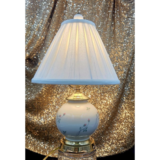 American Lenox Table Lamp- Rose Manor Collection For Sale - Image 3 of 18