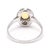 Stones: opal oval cab diamond single cut 1.3-1.5 mm .08 ctw GH color/ VS2 clarity Ring Size 5.5 Rise Off Of Finger: 4.7 mm...