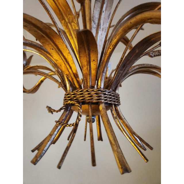 Vintage 5-Light Florentine Chandelier, Italy, 1960s For Sale - Image 6 of 18