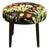 Round Stool in Linen Fabric from Svenskt Tenn, 1960s For Sale