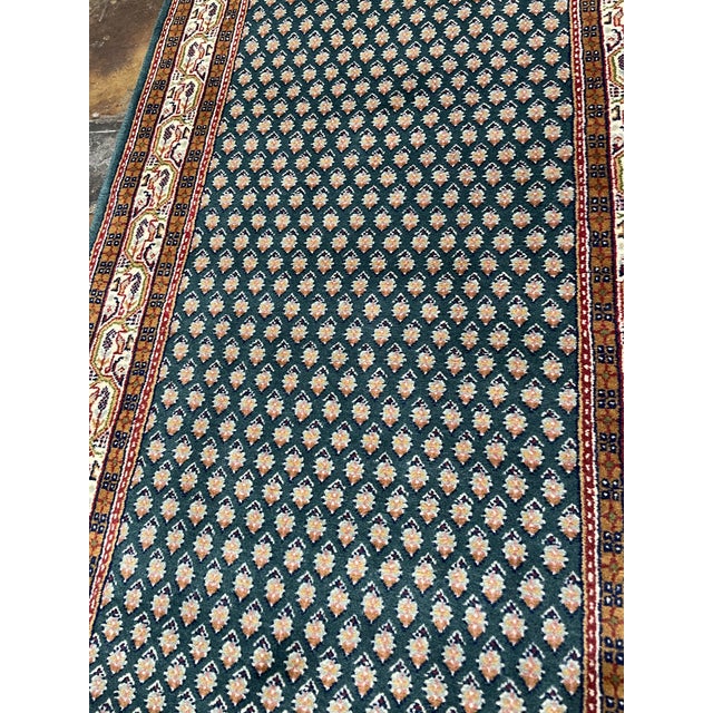 Traditional 1990s Handwoven Persian Design Indian Rug - 2'7" X 19'4" For Sale - Image 3 of 6