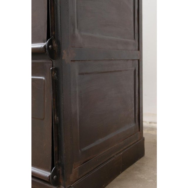 Mid-Century Industrial Steel 15-Tier Cabinet, Italy, 1950s For Sale - Image 17 of 18