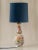 Blue Antique Hand-Painted Delft Ceramic Table Lamp in French Faience with New Shade For Sale - Image 8 of 11
