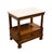 Baker Furniture Company Baker / Milling Road Solid Cherry Early American Contemporary 27" Accent End Table W. White Granite Top 13-676-8 For Sale - Image 4 of 14