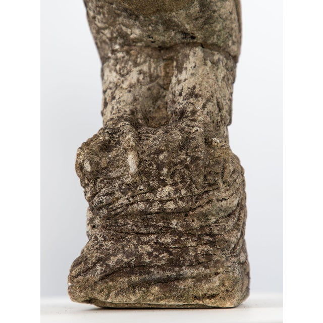 Falcon or Hawk Bird Stone Garden Ornament, Belgium Mid 20th C. For Sale - Image 9 of 9