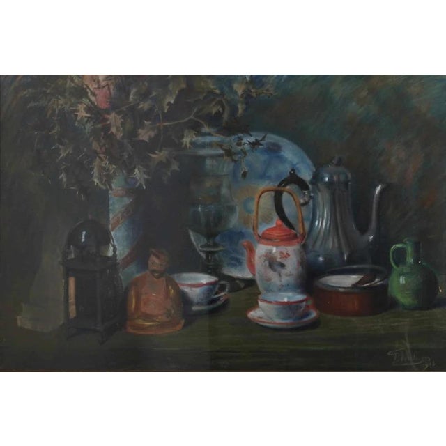 Gabrielle Bisschops, Still life, Pastel, Framed For Sale - Image 6 of 6