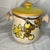Vintage Italian Terra Cotta Jars With Lids and Hand Painted Sun-Ripe Grapes and Leaves For Sale - Image 4 of 7