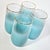 Mid-Century Modern Turquoise Blendo Glasses - Set of Four For Sale - Image 3 of 9