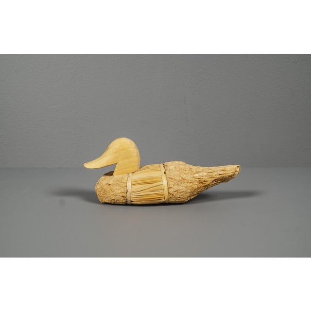 Reed Duck with Wood, 1940s For Sale - Image 6 of 10