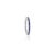 Prong Set Blue Sapphire Round Cut Eternity Band in 18k White Gold Size 6 For Sale In New York - Image 6 of 11