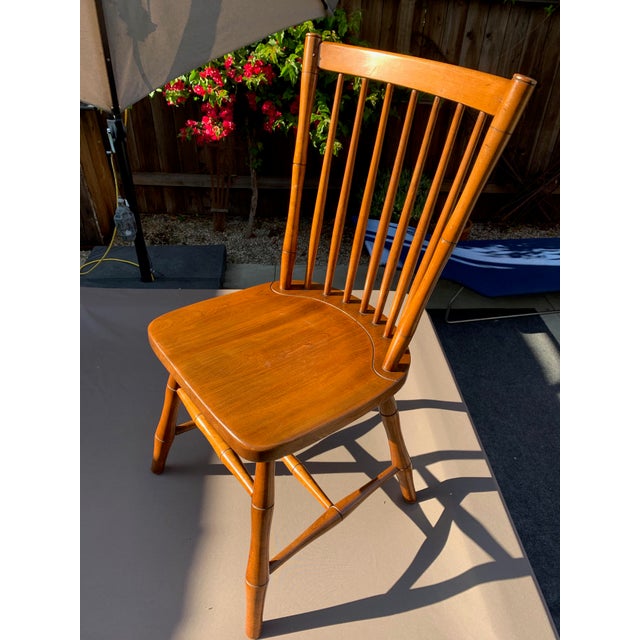 1960s Vintage Original Leopold Stickley Cherry Wood Windsor Chair