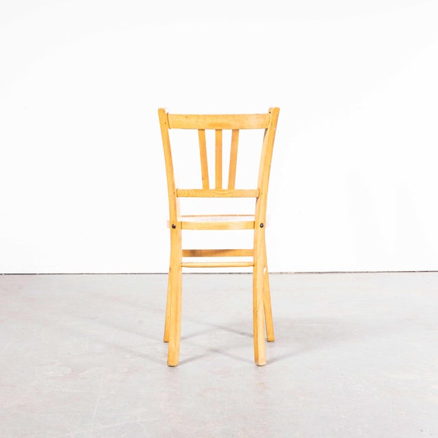 Brown French Farmhouse Dining Chairs attributed to Marcel Breuer for Luterma, 1950s, Set of 6 For Sale - Image 8 of 9