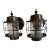 Mid 20th Century Mid Century Modern Lantern Outdoor Wall Sconces - Pair For Sale