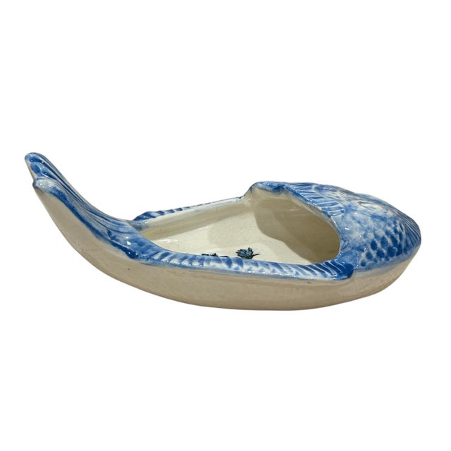 French Palm Beach Au Bon Gout Madeline Ryan Fish Cachepot For Sale - Image 3 of 12