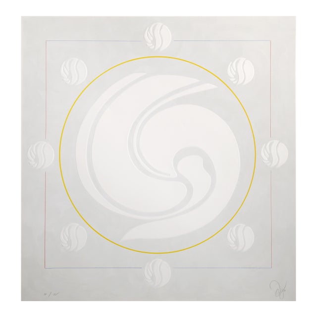 Swirl Gray, Signed Abstract Screenprint by Jack Youngerman For Sale