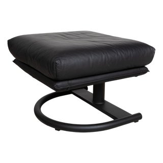 Black Leather BMP 418 Stool from Rolf Benz For Sale