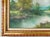 Large Vintage G. Willson Signed Landscape Oil Painting on Canvas Tortoise Shell & Gold Wood Frame For Sale In West Palm - Image 6 of 12