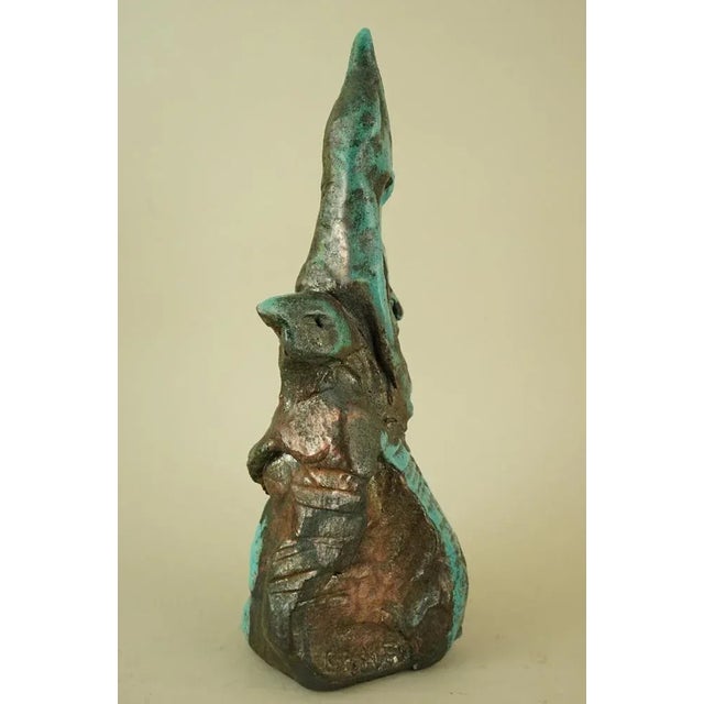 Ceramic Antonia Campi, Surrealist Sculpture with Metallic Luster, 1960s, Ceramic For Sale - Image 7 of 18