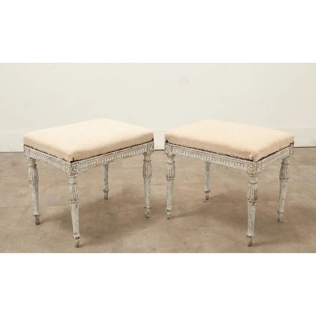 Swedish 18th Century Louis XVI Style Benches - A Pair For Sale In Baton Rouge - Image 6 of 8