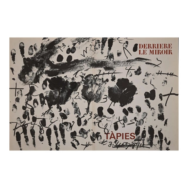 Antoni Tapies - Cover for Derriere Le Miroir - Original Lithograph - 1968 For Sale