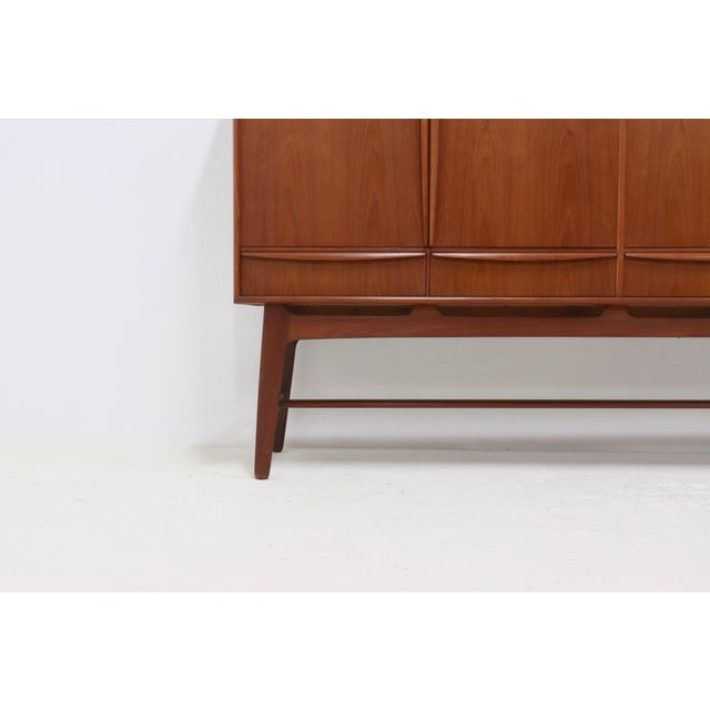 Teak Highboard by Svend Aage Madsen for K. Knudsen & Søn, 1950s For Sale - Image 12 of 17
