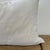 European Vintage Style Creme Velvet Accent Pillow With Down Insert For Sale - Image 4 of 5