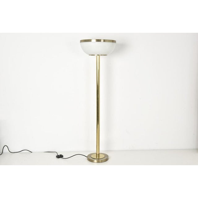 Large Italian Brass Floor Lamp from Lumi, 1968 For Sale - Image 4 of 15