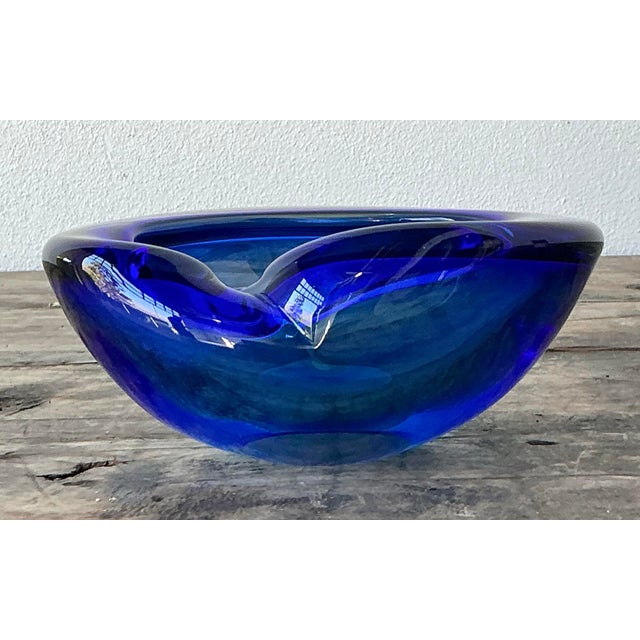 Vintage Italian Glass Bowl After Murano For Sale - Image 12 of 12