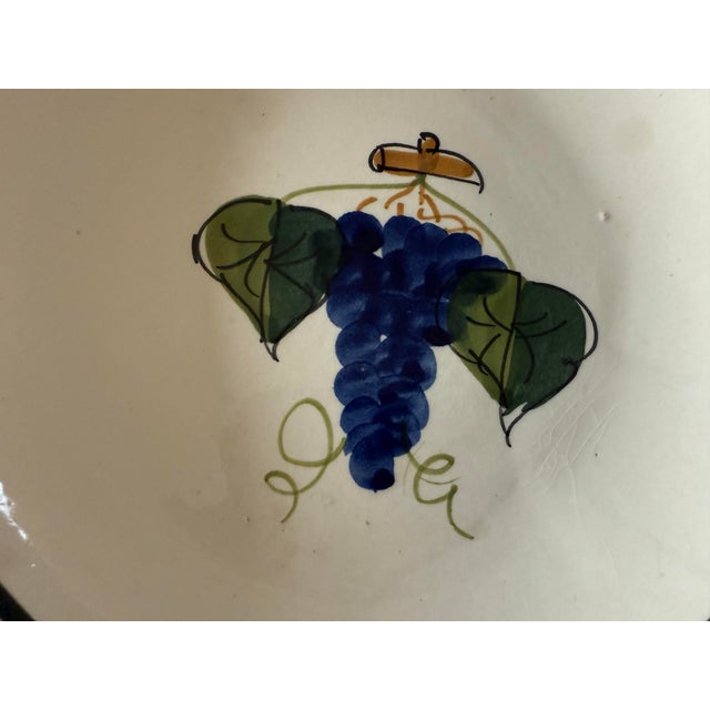 Ceramic Set of 7 Lamas Ceramiche Grape Design Pottery Bowls For Sale - Image 7 of 11
