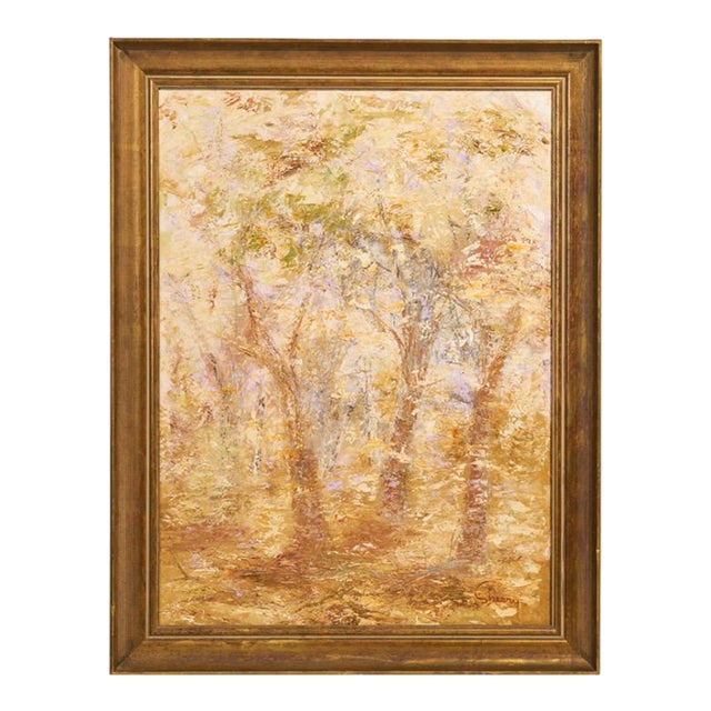 1961 William Grant Sherry Impressionist Oil Painting of Rockport Maine, Signed For Sale