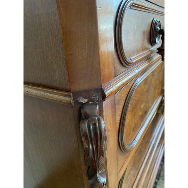 1940s Burled Marble Top Commode For Sale In Phoenix - Image 6 of 9
