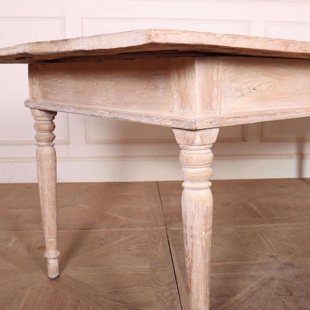 Large Antique Spanish Farmhouse Dining Table in Elm, 1800s For Sale - Image 6 of 11