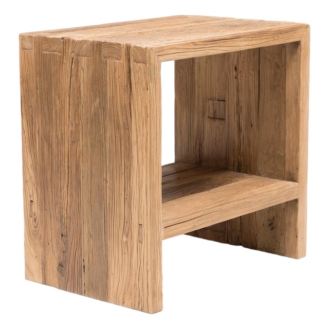 Chinese Reclaimed Elm Side Table For Sale