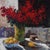 Impressionist Framed Mira Still Life With Red Flowers and Lemons Print For Sale - Image 3 of 14