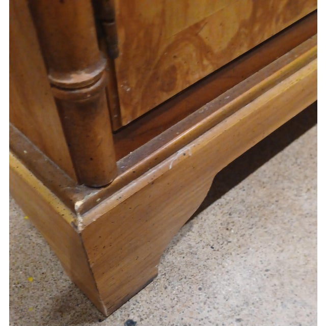 Brown 1970s Drexel Heritage Etcetera Faux Bamboo Cabinet For Sale - Image 8 of 10