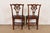 Baker Furniture Style Georgian Carved Mahogany Dining Chairs, Set of Eight For Sale - Image 10 of 11