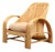 Vintage Italian Bamboo and Rattan Lounge Chair, Italy, 1970s For Sale