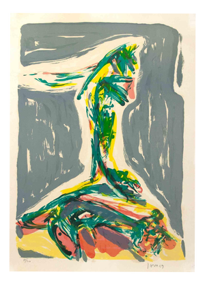 Asger Jorn, Jubilation Larmoyennageuse, Lithograph, 1969