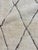 White Handwoven Moroccan Beni Ouarain Rug in Natural Wool with Diamond Pattern, 2010s For Sale - Image 8 of 12