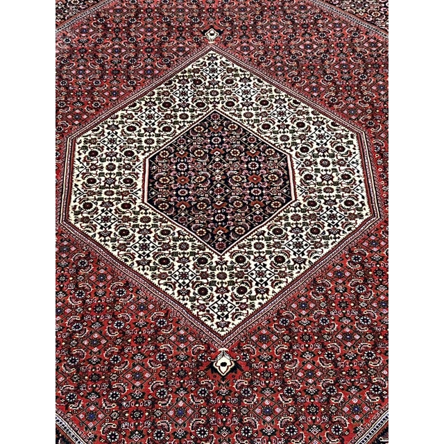 1980s Persian Bijar Hand Knotted Wool Rug 6’10” X 10’3” For Sale - Image 5 of 7