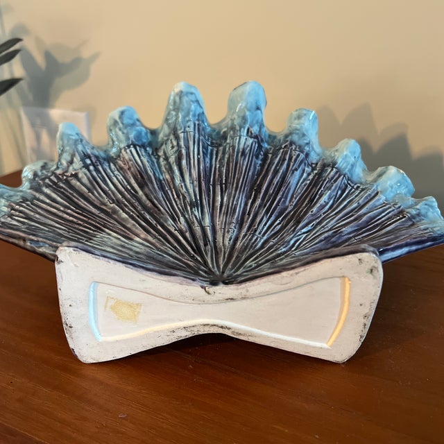 1950s Heidi Schoop Scalloped Shell Vase Circa 1950’s For Sale - Image 5 of 6