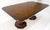 Henredon Double Pedestal Legs 76" Long Burl Wood Dining Table 2x22 Leafs For Sale - Image 12 of 12