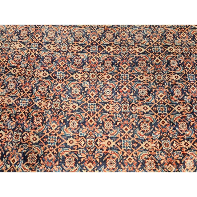 Vintage Persian Mahal Sultanabad Rug, Wool Pile, Allover Geometric Design For Sale In Chicago - Image 6 of 12