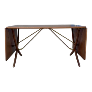 1950s Danish Modern AT-304 Teak and Oak Dining Table by Hans J. Wegner