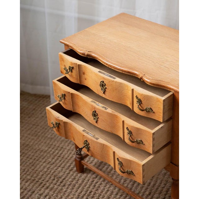 Wood 1970s Danish Modern Oak Side Chest Attributed to Henning Kjaernulf For Sale - Image 7 of 14