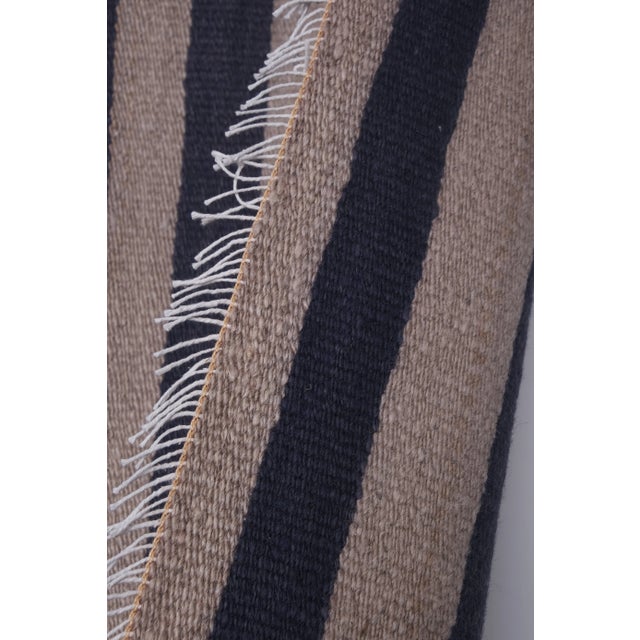 1960s Vintage Oversize Striped Turkish Kilim Rug 8'11'' X 10'9'' For Sale - Image 10 of 13