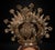 17th Century Baroque Spanish Virgin and Child Figure with Silver Crown For Sale - Image 5 of 10