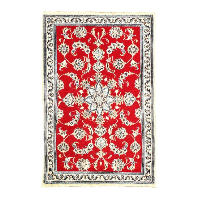 2020s Fine Hand Knotted Persain Nain For Sale