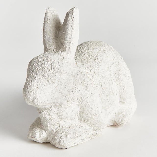 Contemporary Weathered Garden Rabbit Large For Sale - Image 3 of 6